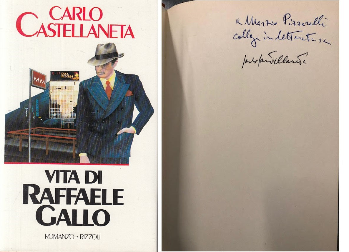 LN- VITA RAFFAELE GALLO AUTOGRAFATO- CASTELLANETA- RIZZOLI --- 1985 - CS- YFS175