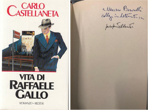 LN- VITA RAFFAELE GALLO AUTOGRAFATO- CASTELLANETA- RIZZOLI --- 1985 - CS- YFS175