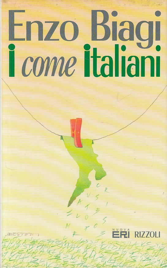 LS- "I" COME ITALIANI - ENZO BIAGI - RIZZOLI NUOVA ERI --- 1993 - CS - YDS45