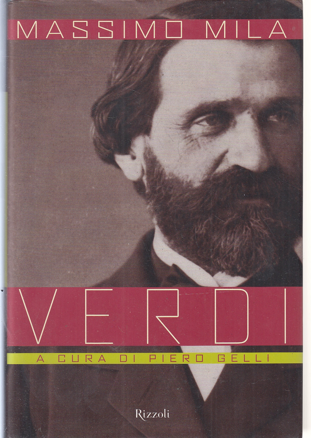 LS- VERDI a cura di Pietro Gelli - MASSIMO MILA - RIZZOLI --- 2000 - CS- YFS165