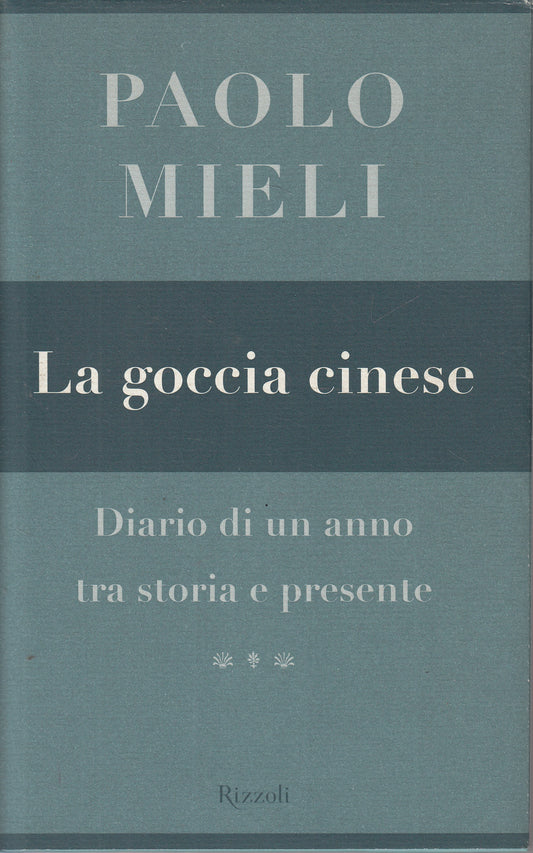 LS- LA GOCCIA CINESE DIARIO - MIELI - RIZZOLI -- 1a ED. - 2002 - CS - YFS607