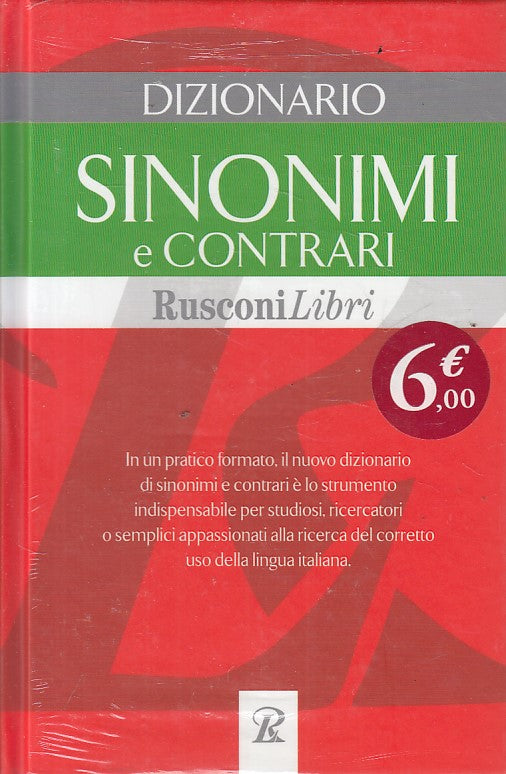 DIZIONARIO SINONIMI CONTRARI FORMATO PRATICO-- RUSCONI --- 2009 - C - YPL51