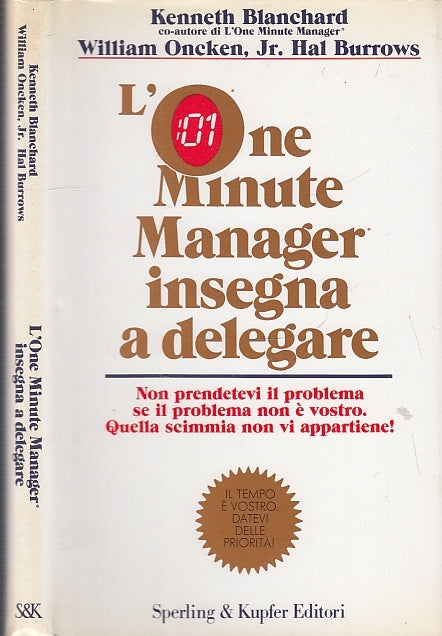 LZ- L'ONE MINUTE MANAGER INSEGNA A DELEGARE-- SPERLING KUPFER--- 1993- CS- XFS29