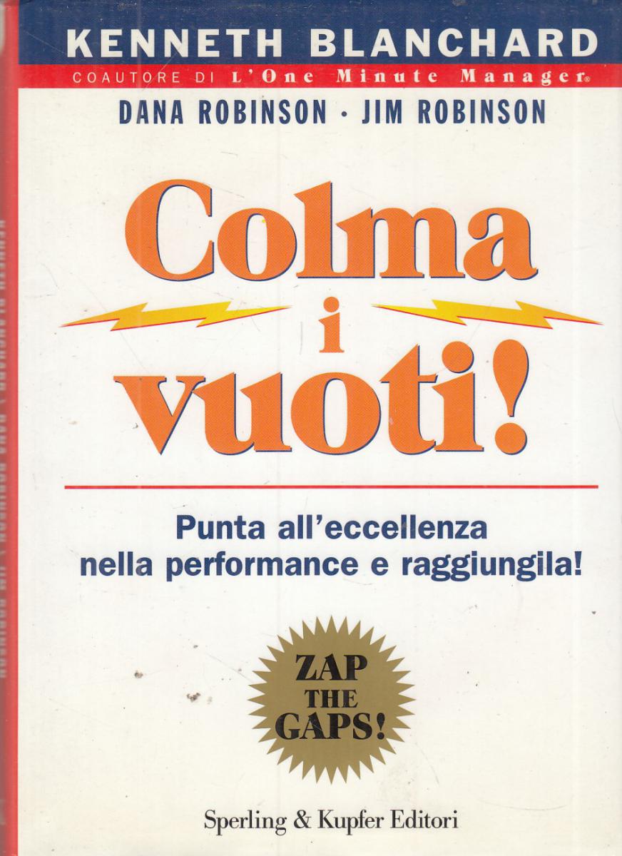 LN2- COLMA I VUOTI - ROBINSON KENNETH BLANCHARD - SPERLING KUPFER - CS- JXS61