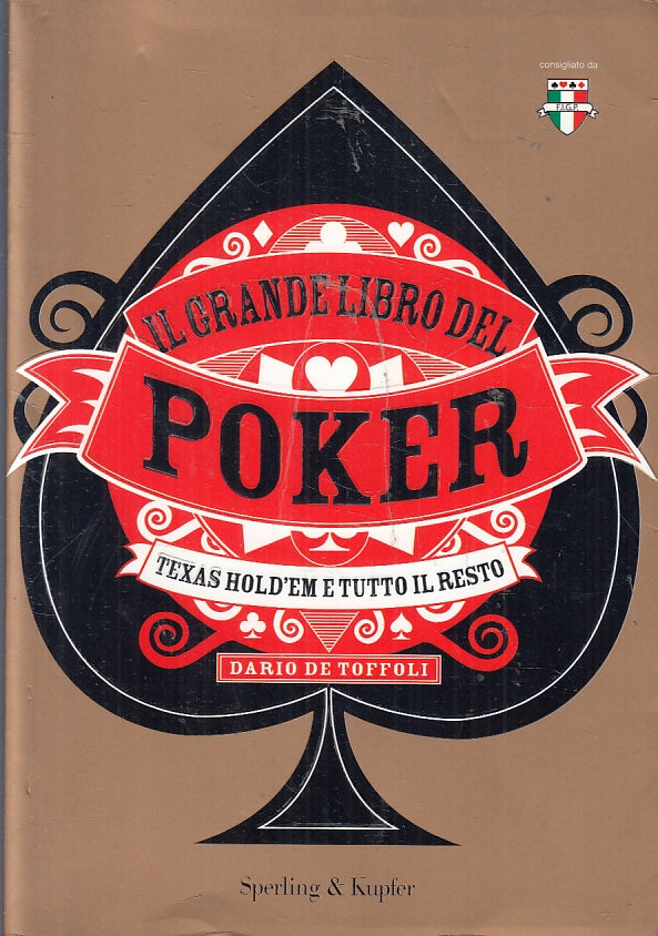 LZ- IL GRANDE LIBRO DEL POKER TEXAS HOLD'EM - DE TOFFOLI- SPERLING---- B- ZFS103