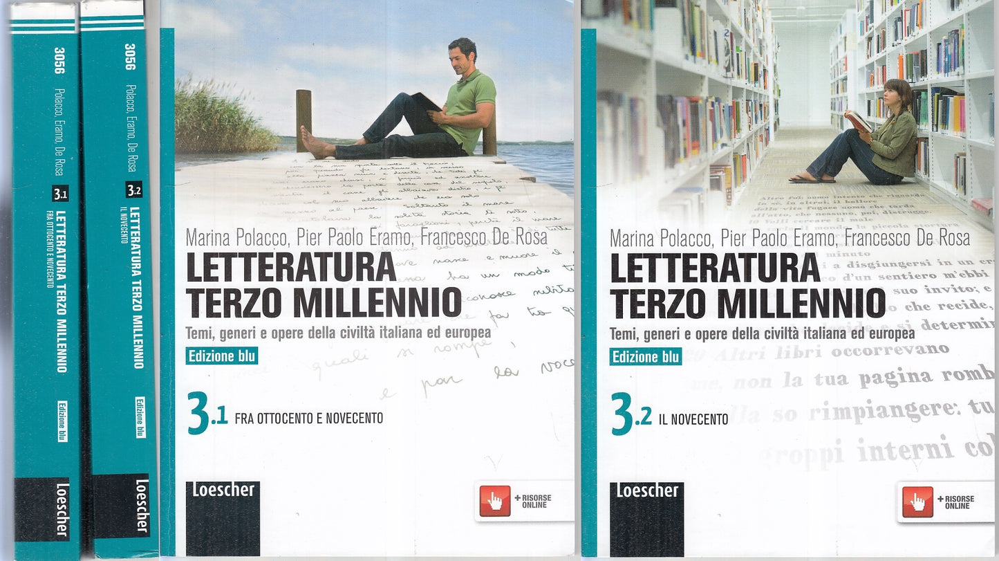 LN- LETTERATURA TERZO MILLENNIO EDIZ. BLU 3.1 3.2 -- LOESCHER--- 2012- B- YFS613