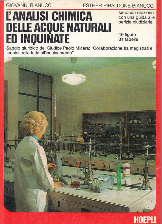 LZ- ANALISI CHIMICA ACQUE NATURALI ED INQUINATE -- HOEPLI --- 1987 - B - YFS596