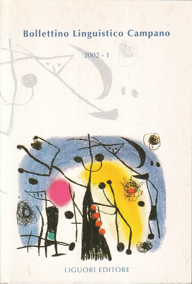 LZ- BOLLETTINO LINGUISTICO CAMPANO 2002/1 -- LIGUORI --- 2002 - B - YFS34