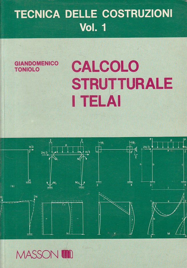 LZ- CALCOLO STRUTTURALE I TELAI TECNICA - TONIOLO - MASSON --- 1990 - B - YFS12