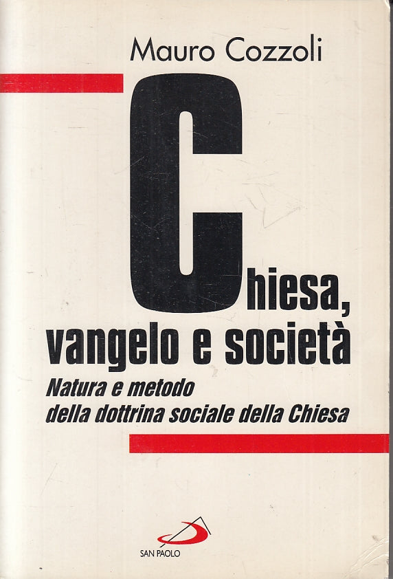 LS- CHIESA VANGELO E SOCIETA' - CAZZOLI - SAN PAOLO --- 1995 - B - ZDS241