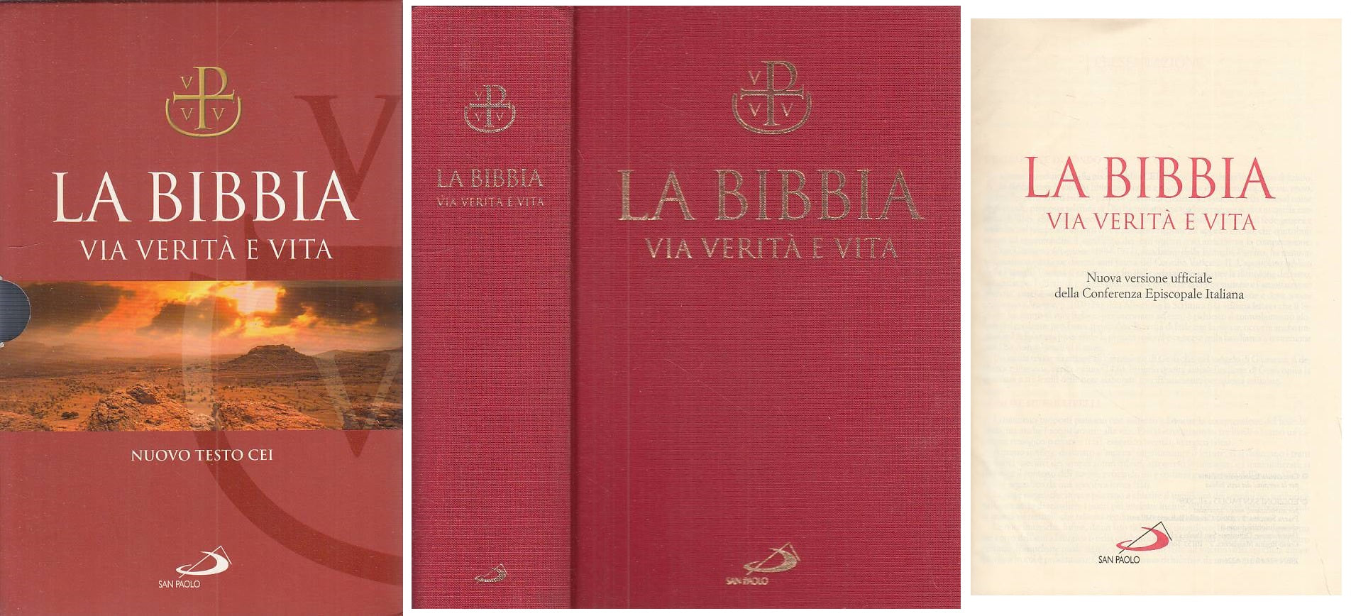 LD- LA BIBBIA VIA VERITA' E VITA NUOVO TESTO CEI-- SAN PAOLO--- 2009- C - ZFS259