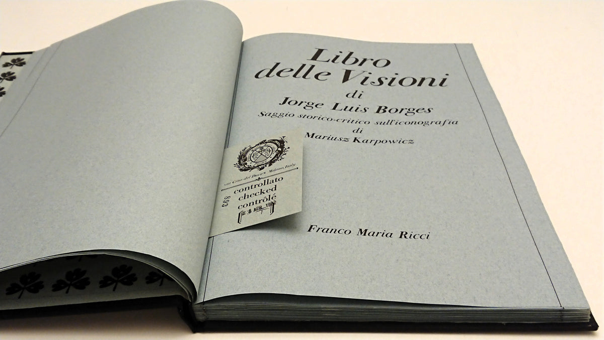 Libro delle visioni- FMR I segni dell'uomo- 1a ed. numerata- cofanetto- XFS