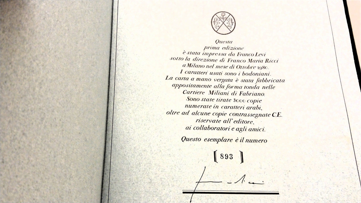 Libro delle visioni- FMR I segni dell'uomo- 1a ed. numerata- cofanetto- XFS