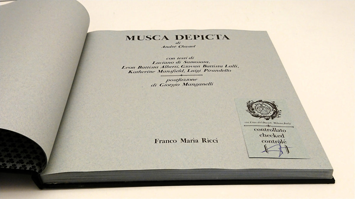 Musca Depicta- Andre' Chastel- FMR Quadreria- 1a ed. numerata- cofanetto- XFS