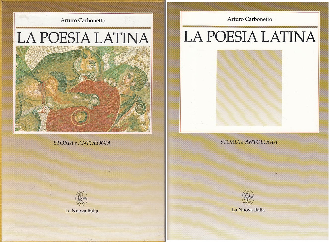 LS- LA POESIA LATINA STORIA - CARBONETTO - NUOVA ITALIA --- 1988 - CS - YDS10