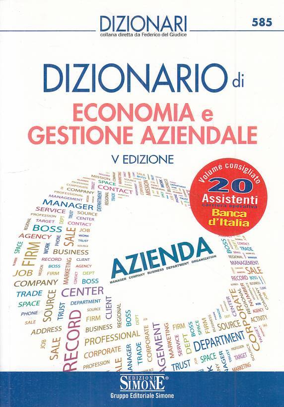 LZ- DIZIONARIO DI ECONOMIA E GESTIONE AZIENDALE -- SIMONE ---- B - ZFS429