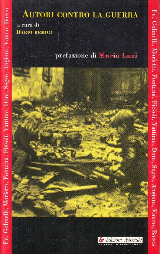 LS- AUTORI CONTRO LA GUERRA - REMIGI LUZI- EDIZIONI ASSOCIATE--- 2003- B- YFS603