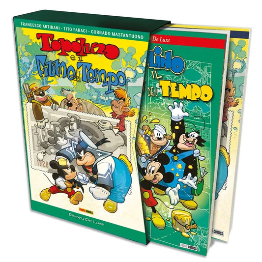 FD- COFANETTO 2 VOLUMI TOPOLINO E IL FIUME DEL TEMPO CERCHIO- PANINI DISNEY- D23