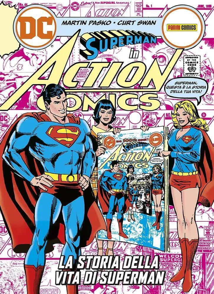 FV- SUPERMAN ACTION COMICS LA STORIA DELLA VITA DI SUPERMAN-- PANINI DC-- C- R23