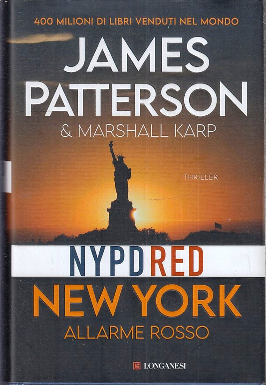 LG- NYPD RED NEW YORK ALLARME ROSSO- JAMES PATTERSON- LONGANESI- 2023- CS-YFS411