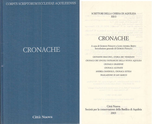 LS- CONCILI E CRONACHE 2 -- CITTA' NUOVA --- 2003 - CS - ZFS259