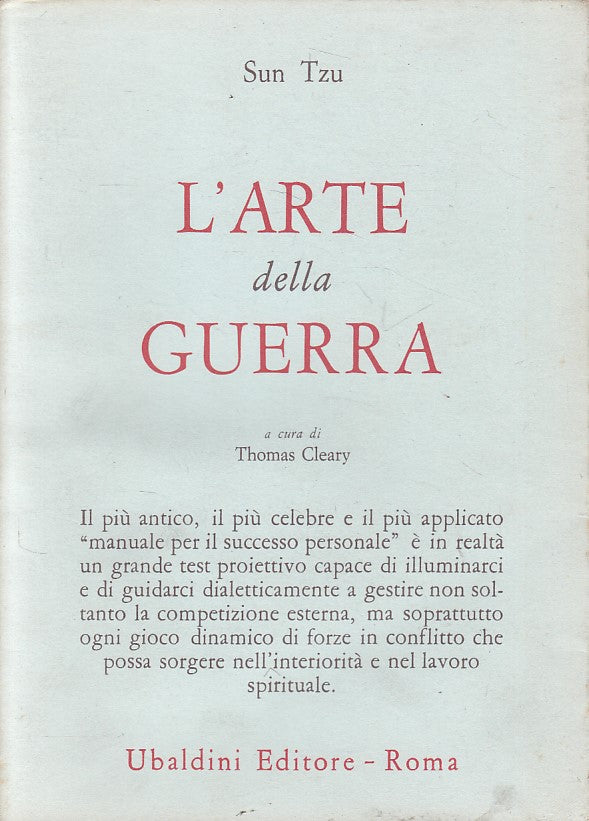 LS- ARTE DELLA GUERRA- SUN TZU - UBALDINI - CIVILTA ORIENTE-- 1990 - BS - YFS666
