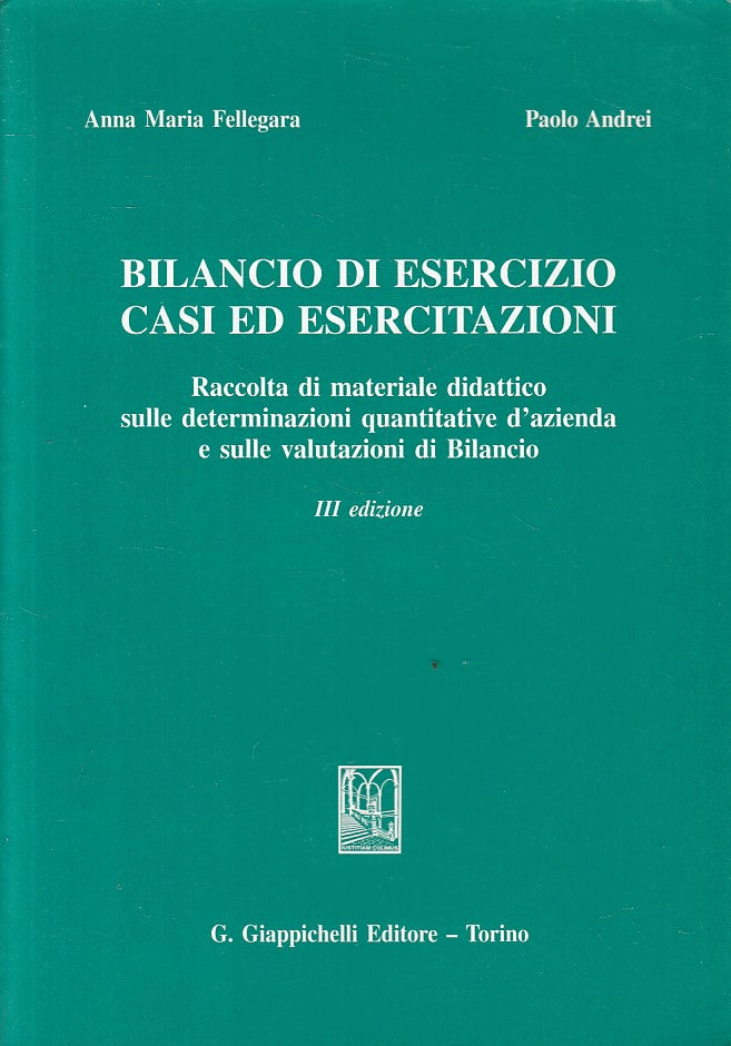 LZ- BILANCIO DI ESERCIZIO CASI ESERCITAZIONI-- GIAPPICHELLI--- 1998 - B - YFS492