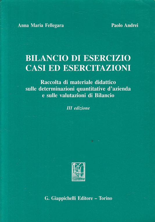 LZ- BILANCIO DI ESERCIZIO CASI ESERCITAZIONI-- GIAPPICHELLI--- 1998 - B - YFS492
