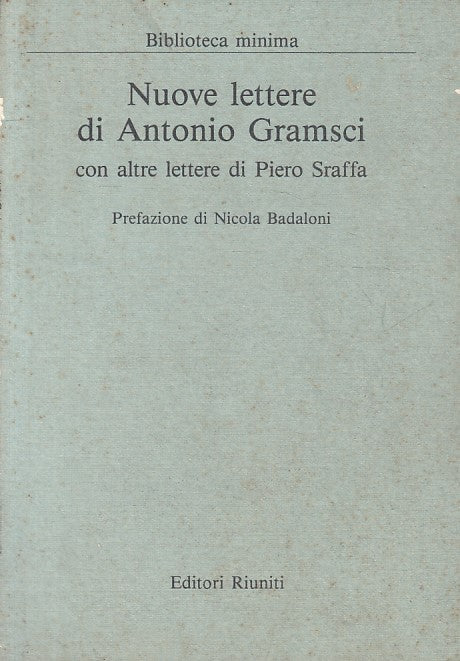 LS- NUOVE LETTERE ANTONIO GRAMSCI PIERO SRAFFA -- RIUNITI --- 1986 - B - ZFS461