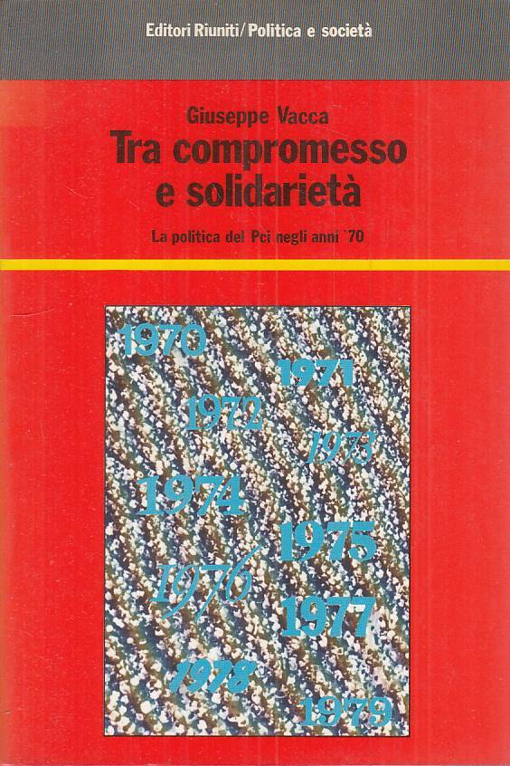 LS- TRA COMPROMESSO E SOLIDARIETA' - VACCA - RIUNITI -- 1a ED.- 1987 - B - ZTS91