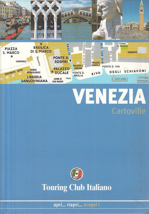 LV- VENEZIA CARTOVILLE CON CARTINE RIPIEGATE -- TCI - GUIDA -- 2001 - B - YFS487