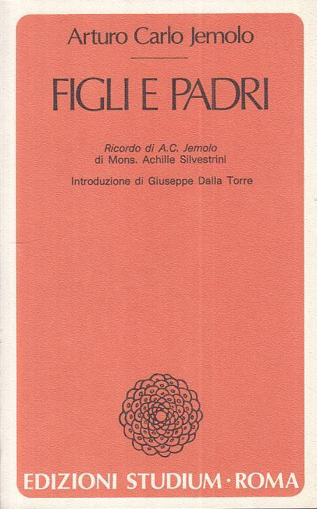 LS- FIGLI E PADRI - JEMOLO - STUDIUM - COSCIENZA TEMPO -- 1984 - B - ZTS124