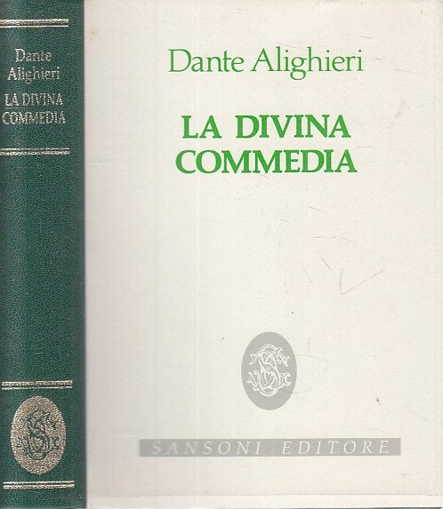 LN- DIVINA COMMEDIA ANNOTATA RISTAMPA 1922- DANTE- SANSONI--- 1988 - CS - ZFS304