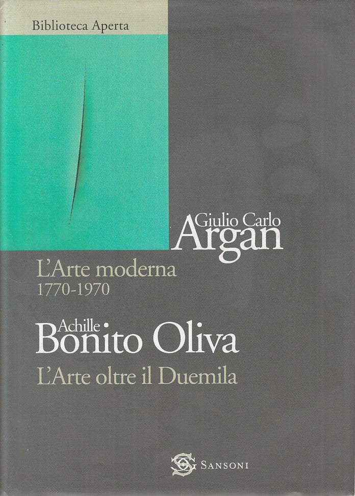 LT- L'ARTE MODERNA 1770/1970 L'ARTE OLTRE DUEMILA-- SANSONI--- 2003- CS - ZFS250