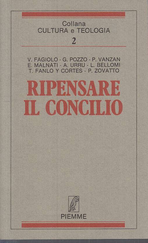 LS- RIPENSARE IL CONCILIO -- PIEMME- CULTURA TEOLOGIA- 1a ED.- 1986 - B - YTS252