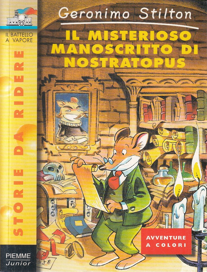 LN2- GERONIMO STILTON MISTERIOSO MANOSCRITTO DI NOSTRATOPUS - PIEMME - B- JXS254