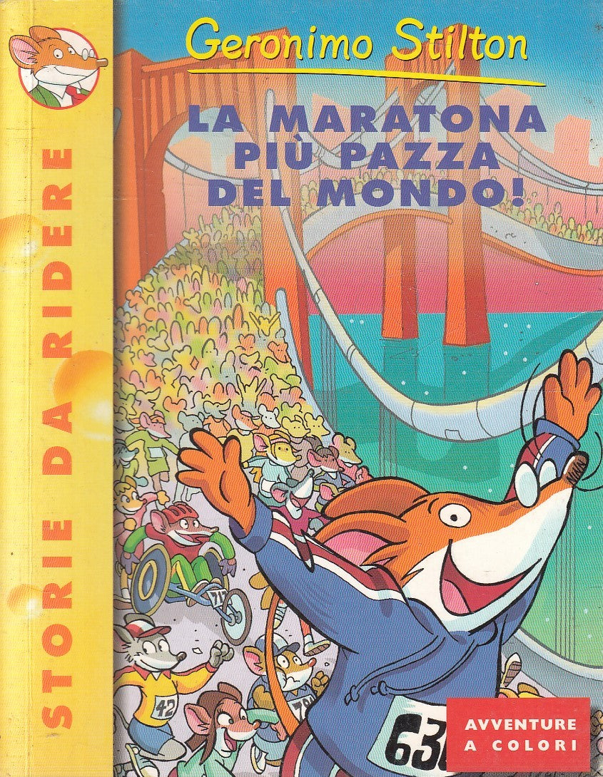 LN2- GERONIMO STILTON MARATONA PIU' PAZZA DEL MONDO - PIEMME BATTELLO- B- JXS254