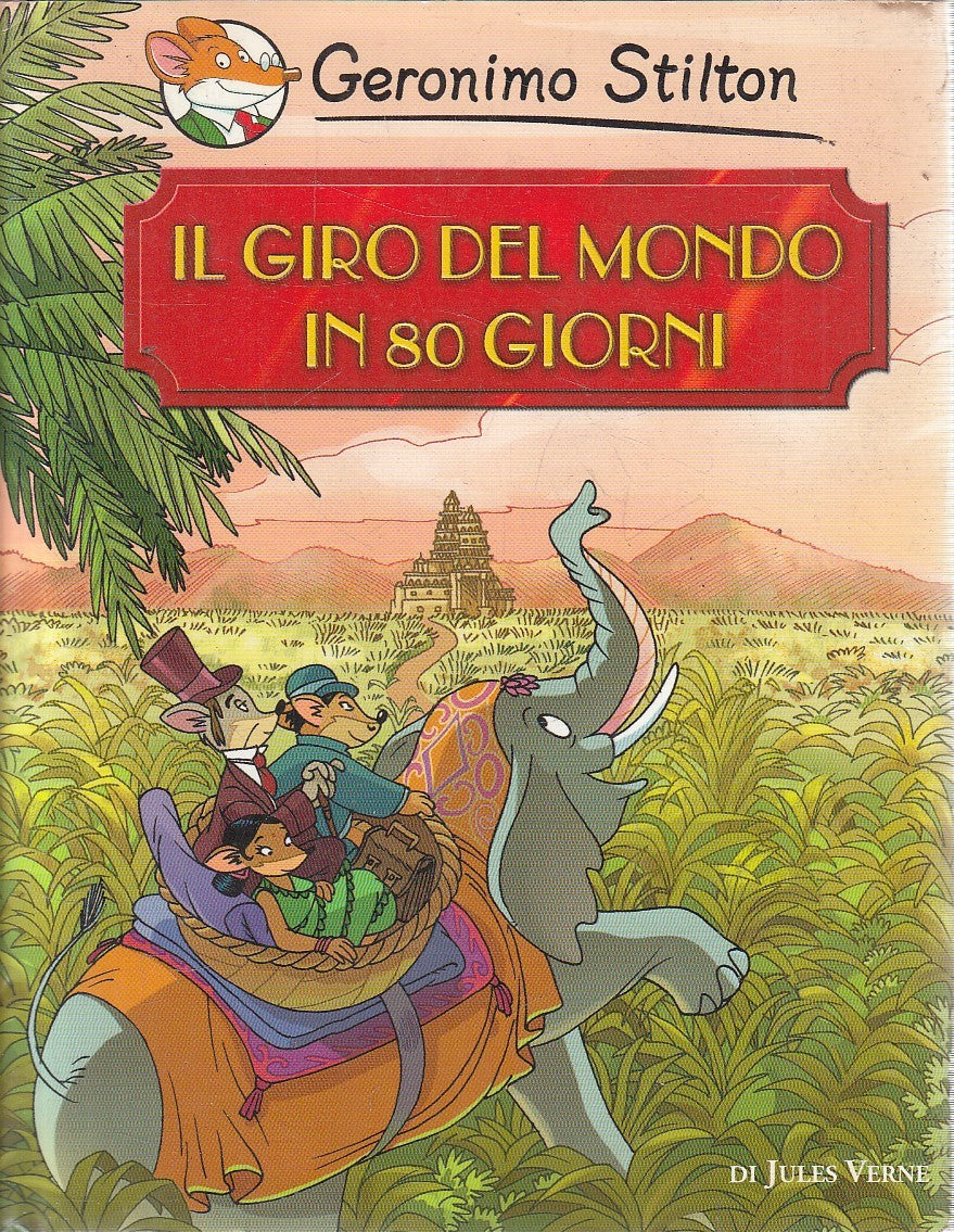 GERONIMO STILTON GIRO DEL MONDO IN 80 GIORNI - VERNE - PIEMME - CS - JXS254