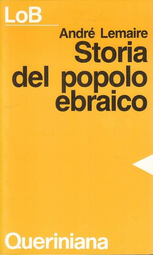 LS- STORIA DEL POPOLO EBRAICO - LEMAIRE - QUERINIANA --- 1989 - B - ZFS469