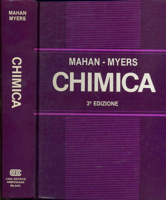 LZ- CHIMICA - MAHAN MYERS - CASA EDITRICE AMBROSIANA -- 3a ED.- 1991- C- YFS223