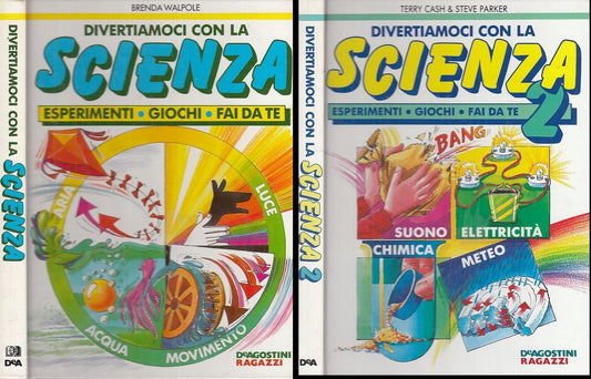 LB- DIVERTIAMOCI CON LA SCIENZA 1/2 GIOCHI -- DeAGOSTINI --- 1992 - C - YFS630