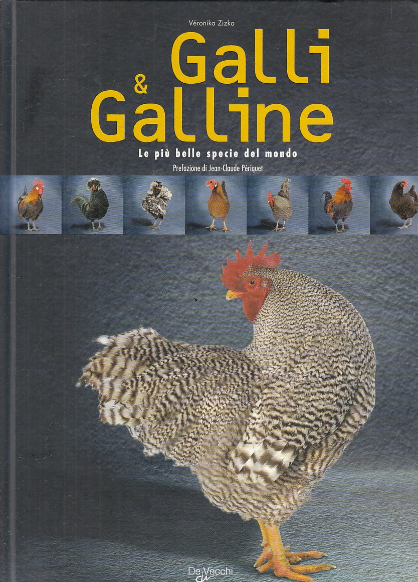 LZ- GALLI E GALLINE SPECIE DEL MONDO - ZIZKA - DE VECCHI --- 2008 - C - YFS733
