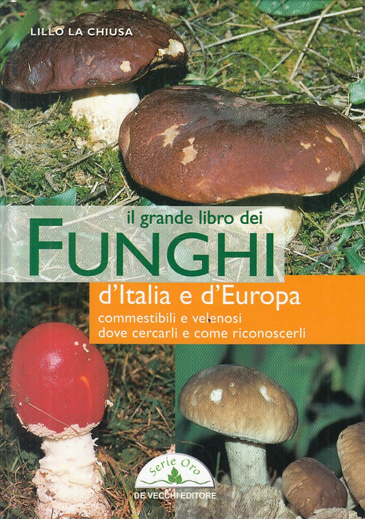 LZ- GRANDE LIBRO FUNGHI ITALIA EUROPA - CHIUSA - DE VECCHI --- 2002 - C - ZFS36