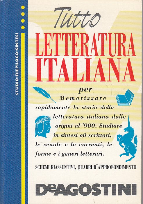 LS- TUTTO LETTERATURA ITALIANA STORIA -- DE AGOSTINI --- 2000 - B - ZFS193
