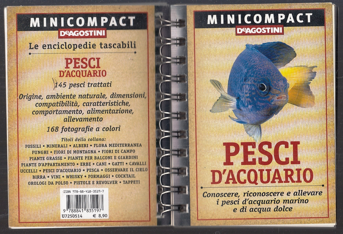 LZ- PESCI D'ACQUARIO - DeAGOSTINI - MINICOMPACT ENCICLOPEDIE TASCABILI- B- YFS46