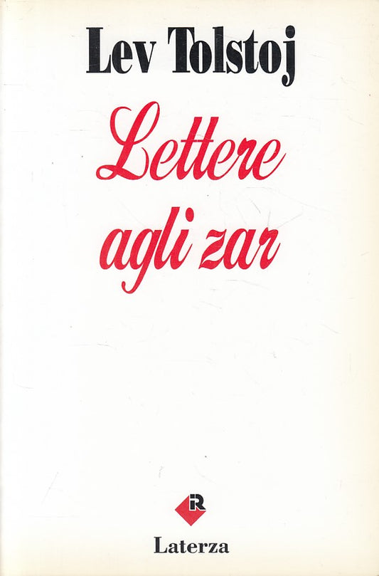 LS- LETTERE AGLI ZAR - TOLSTOJ - LATERZA - ROBINSON - 1a ED. - 1995 - B - ZFS403