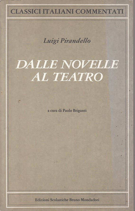 LS- DALLE NOVELLE AL TEATRO - PIRANDELLO - MONDADORI --- 1990 - B - ZFS40