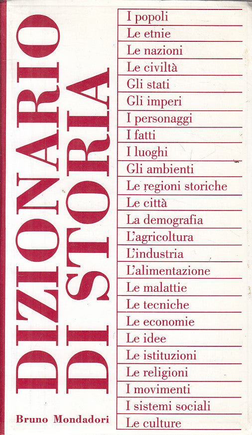 LZ- DIZIONARIO DI STORIA -- MONDADORI - I DIZIONARI -- 1995 - B - YFS721