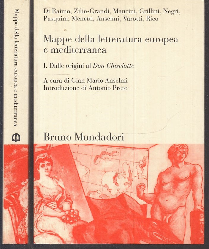 LN- MAPPE LETTERATURA EUROPEA MEDITERRANEA 1 -- MONDADORI --- 2000 - B - XFS108