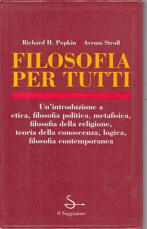 LS- FILOSOFIA PER TUTTI - POPKIN STROLL - SAGGIATORE --- 1997 - B - ZFS617